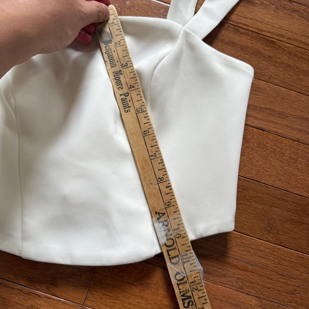Lovers and Friends | NEW White Corset Style Jacqueline Tank Top Preppy Summer - Picture 9 of 9